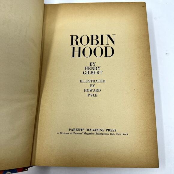 Classics to Grow On Robin Hood by Henry Gilbert 1966 Printing Adventure Book HC - Picture 2 of 13